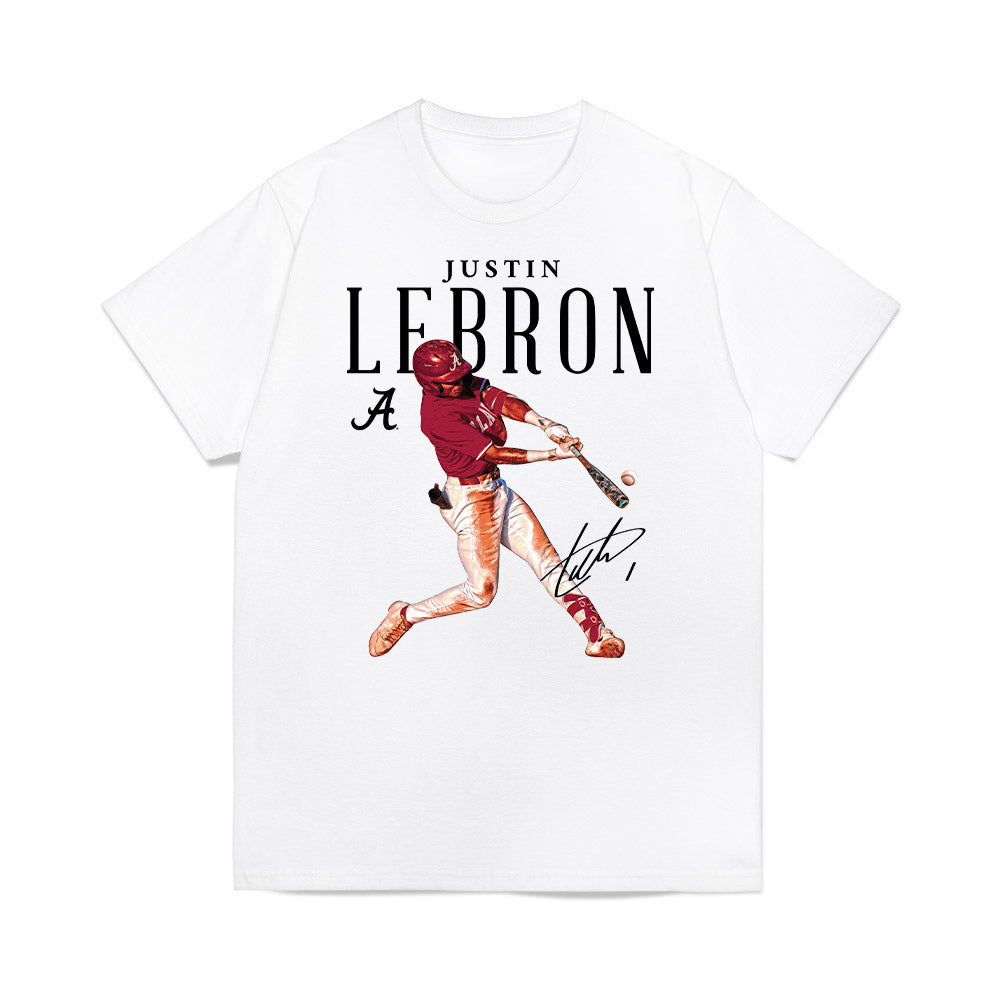 Alabama - NCAA Baseball : Justin Lebron - Premium T-Shirt-0