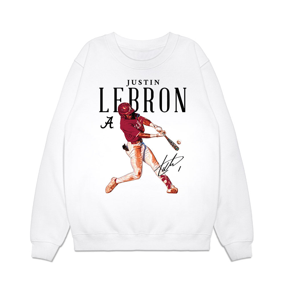 Alabama - NCAA Baseball : Justin Lebron - Premium Crewneck Sweatshirt-0