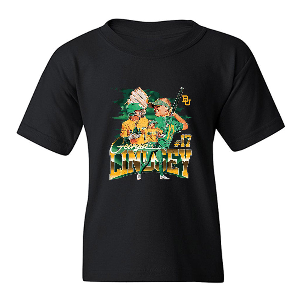 Baylor - NCAA Softball : Georgia Lindsey - Collage Youth T-Shirt-0