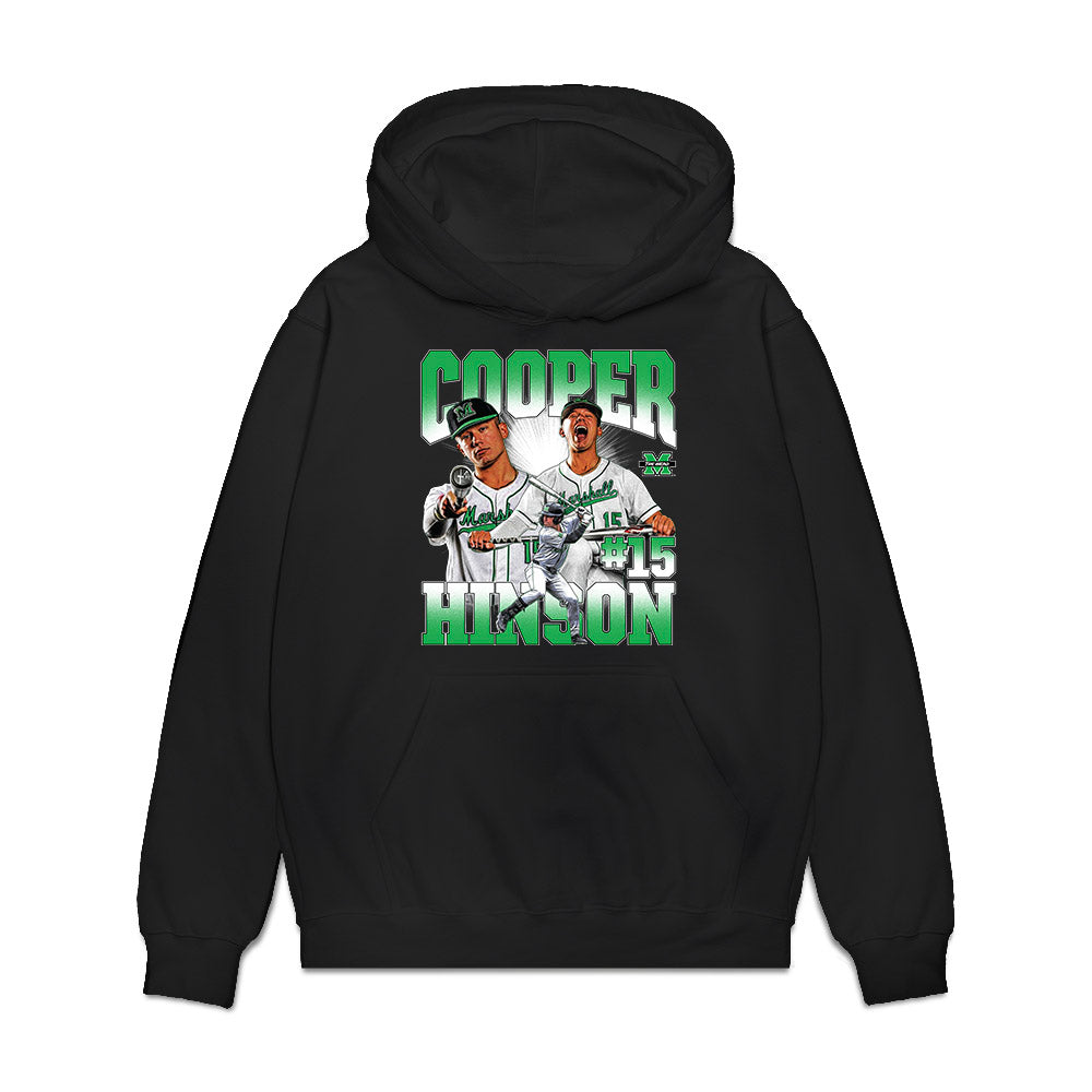 Marshall - NCAA Baseball : Cooper Hinson - Premium Hooded Sweatshirt-0