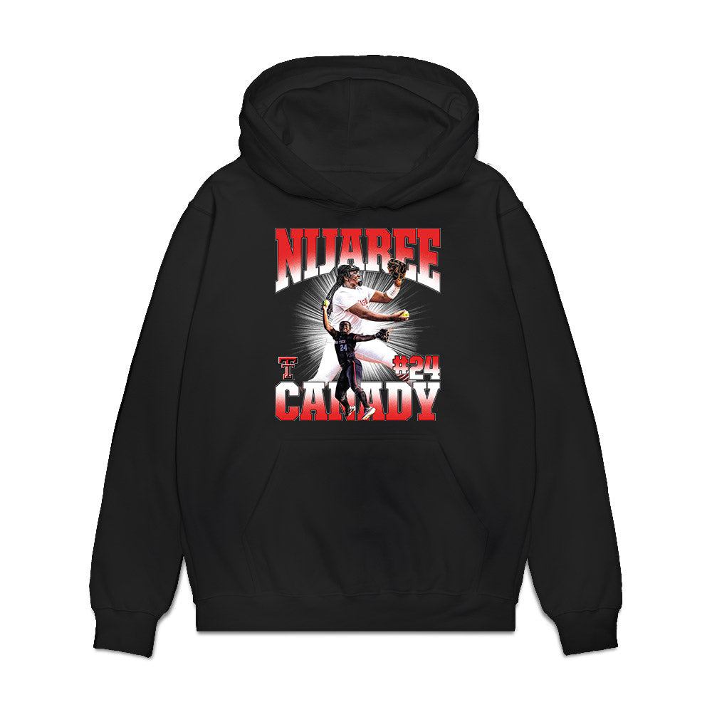 Texas Tech - NCAA Softball : NiJaree Canady - Collage Premium Hooded Sweatshirt-0