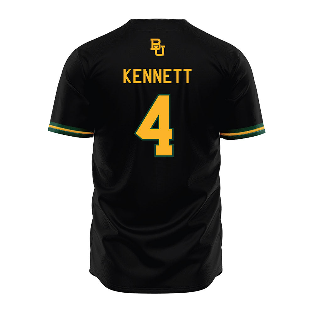 Baylor - NCAA Baseball : JJ Kennett - Black Jersey-1