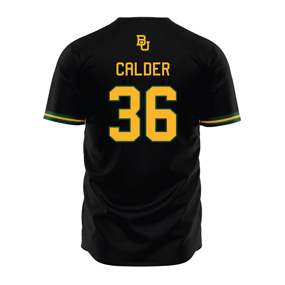 Baylor - NCAA Baseball : Ethan Calder - Black Jersey-1