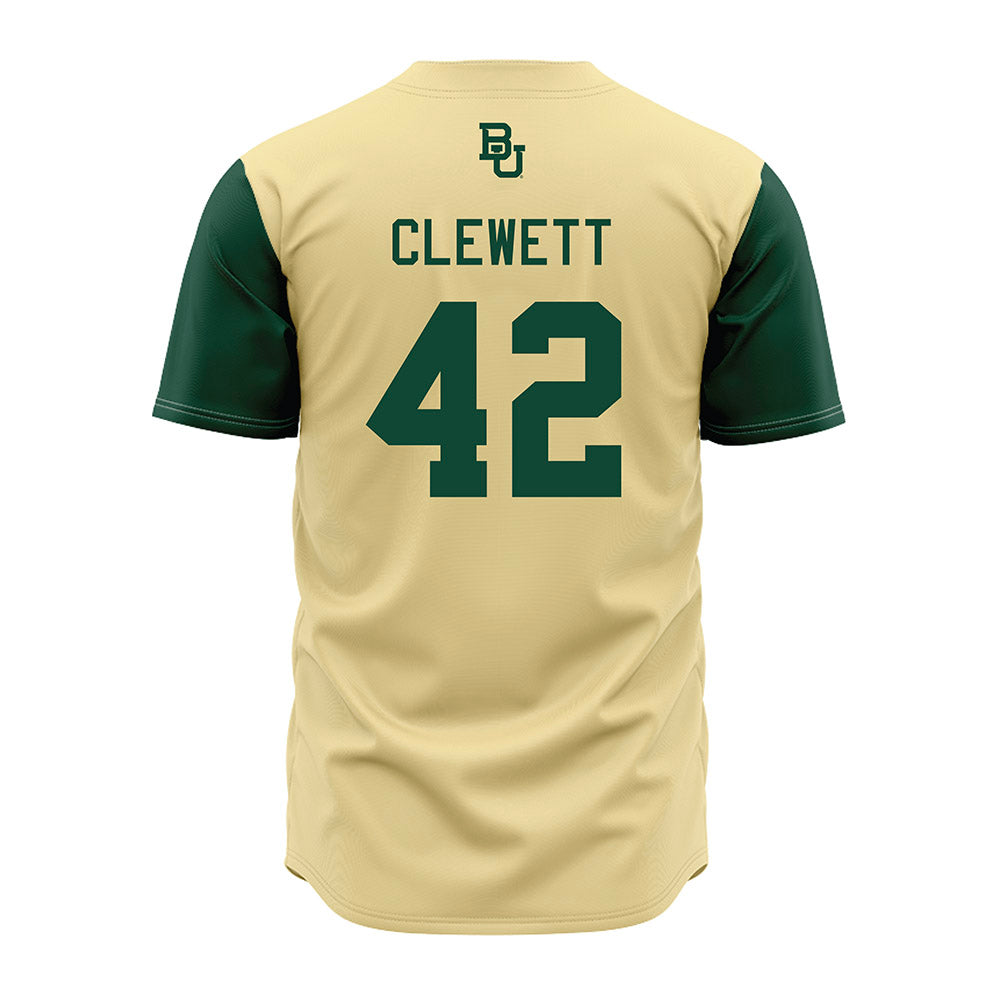 Baylor - NCAA Baseball : Camden Clewett - Cream Jersey-1