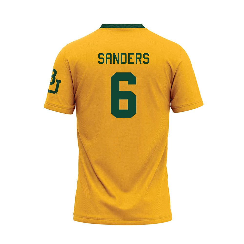 Baylor - NCAA Baseball : Travis Sanders - Gold Baseball Jersey-1