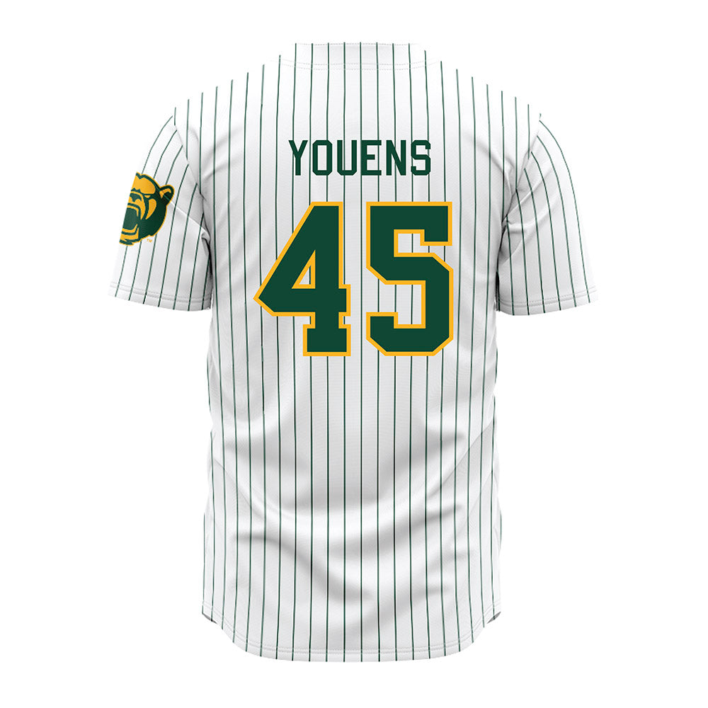 Baylor - NCAA Baseball : John Youens - Pinstripe Jersey-1