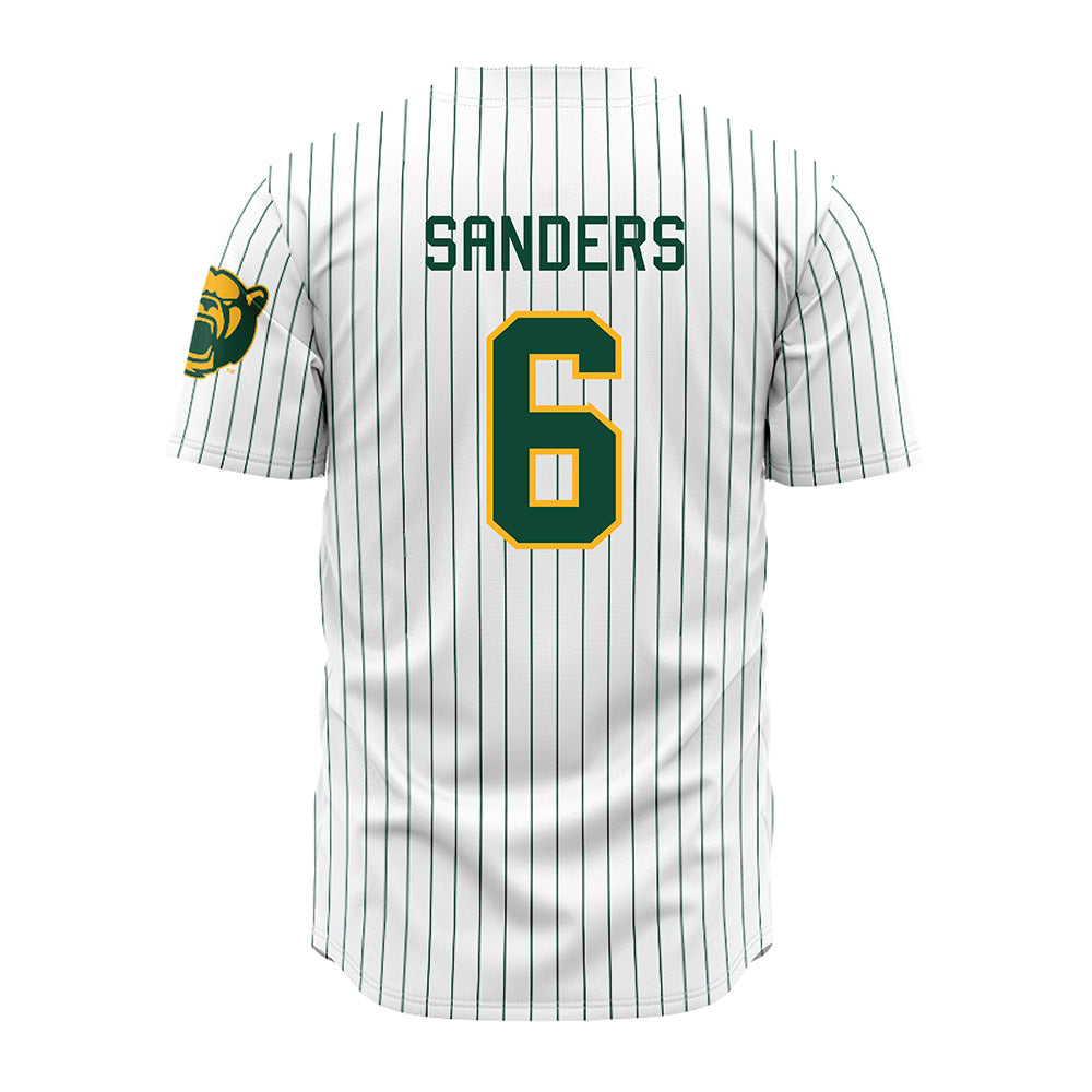Baylor - NCAA Baseball : Travis Sanders - Pinstripe Jersey-1