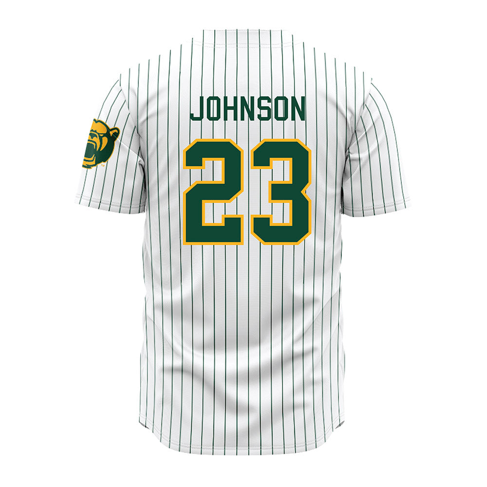 Baylor - NCAA Baseball : Ty Johnson - Pinstripe Jersey-1