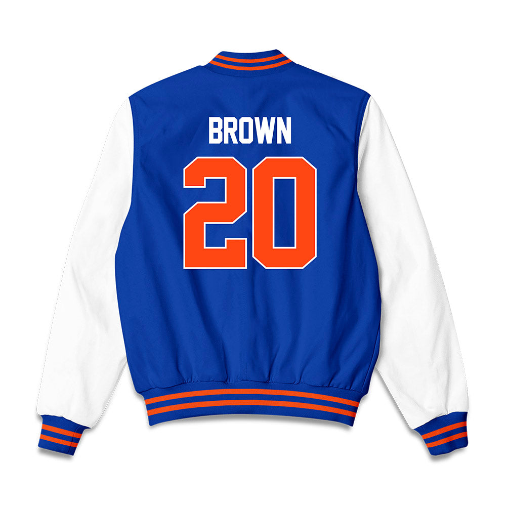 Florida - NCAA Men's Basketball : Isaiah Brown - NCAA® March Madness® Final 4 Bomber Jacket-1