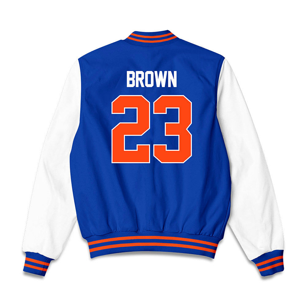 Florida - NCAA Men's Basketball : AJ Brown - NCAA® March Madness® Final 4 Bomber Jacket-1