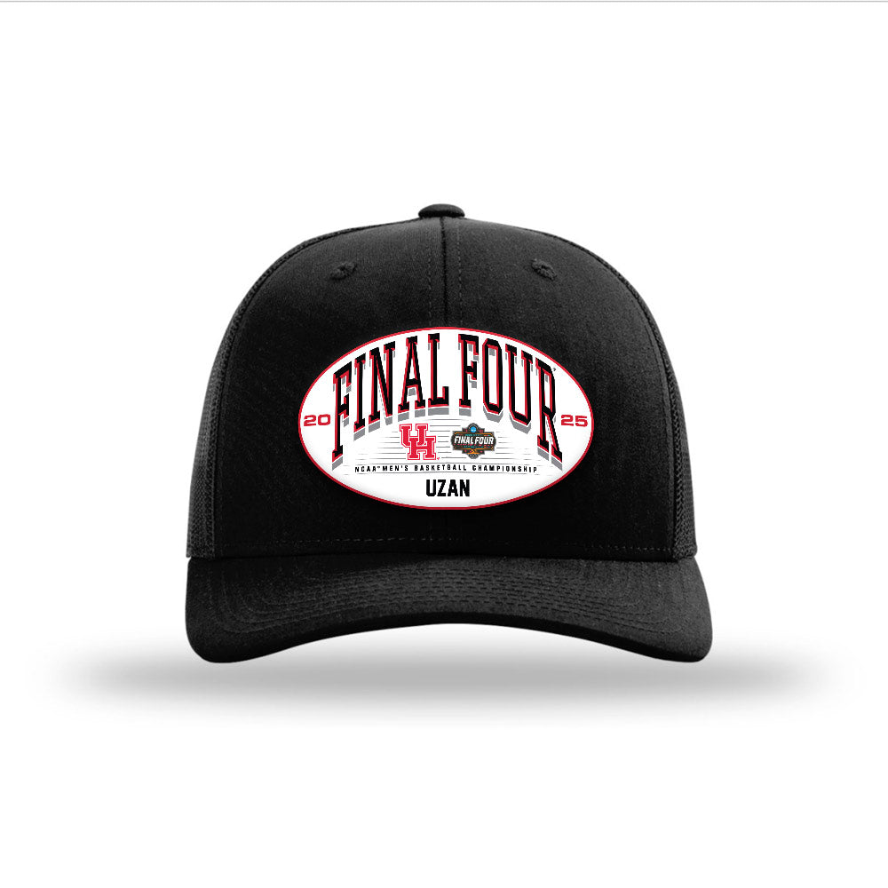 Houston - NCAA Men's Basketball : Milos Uzan - Suede Snapback Trucker Hat-0