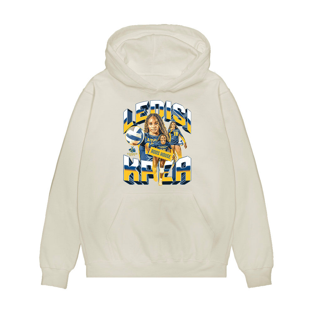 UMKC - NCAA Women's Volleyball : Ledisi Kpea - Collage Premium Hooded Sweatshirt-0