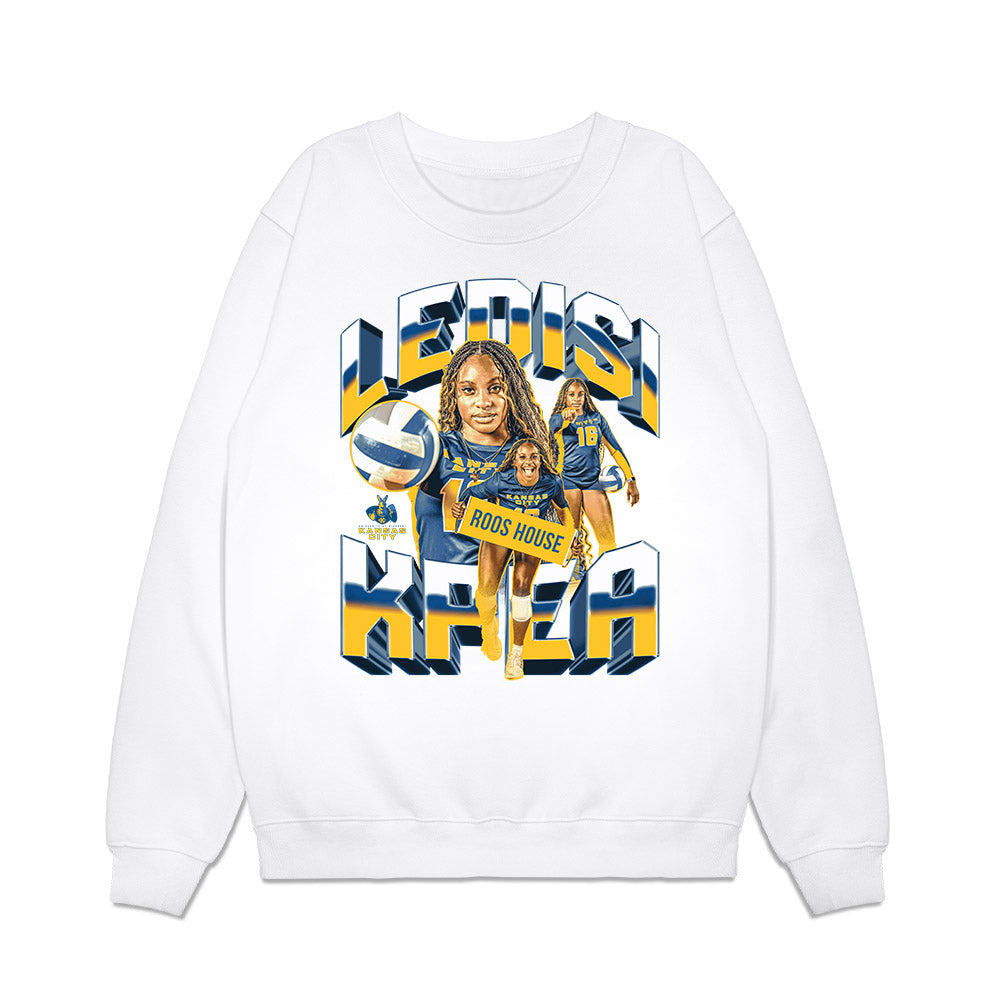 UMKC - NCAA Women's Volleyball : Ledisi Kpea - Collage Premium Crewneck Sweatshirt-0