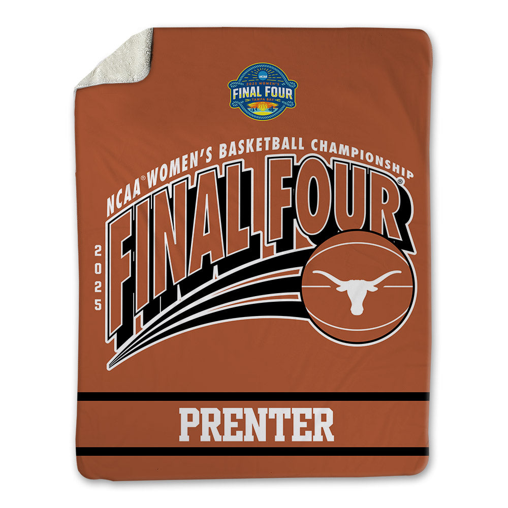 Texas - NCAA Women's Basketball : Grace Prenter - NCAA® March Madness® Final 4 Blanket-0