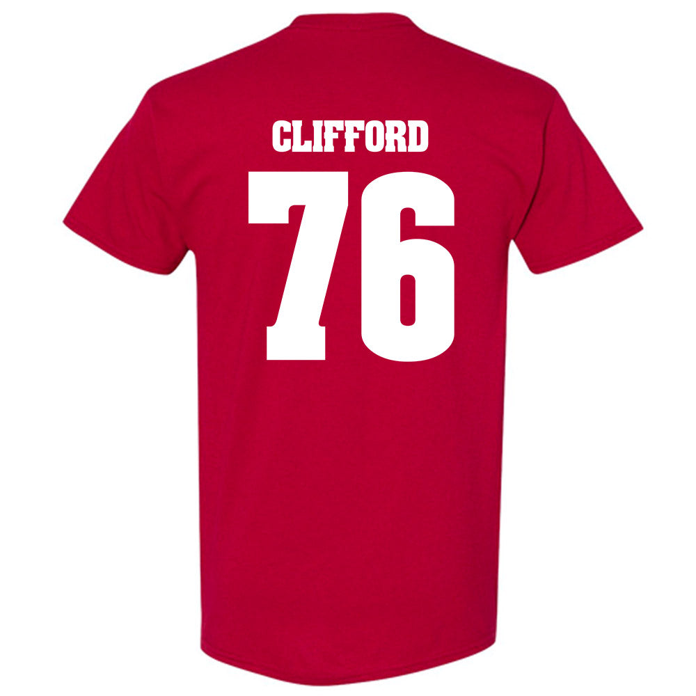 Wisconsin - NCAA Football : John Clifford - Classic Shersey T-Shirt-1