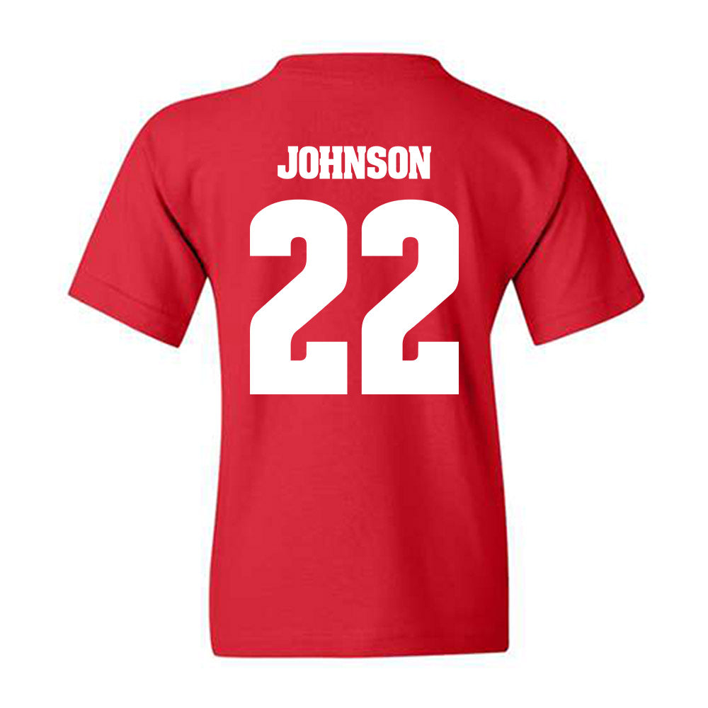 Wisconsin - NCAA Football : Kyan Berry Johnson - Classic Shersey Youth T-Shirt-1