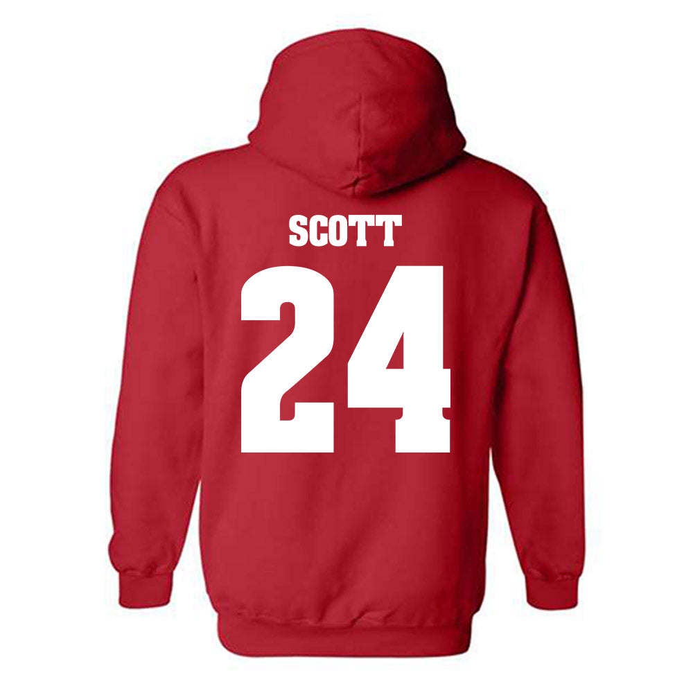 Wisconsin - NCAA Football : Jaimier Scott - Classic Shersey Hooded Sweatshirt-1