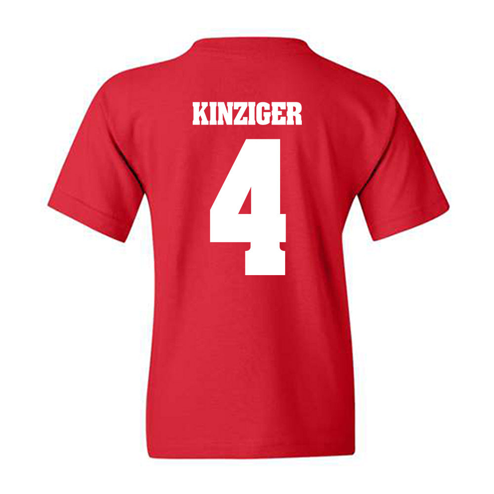 Wisconsin - NCAA Men's Basketball : Zach Kinziger - Classic Shersey Youth T-Shirt-1