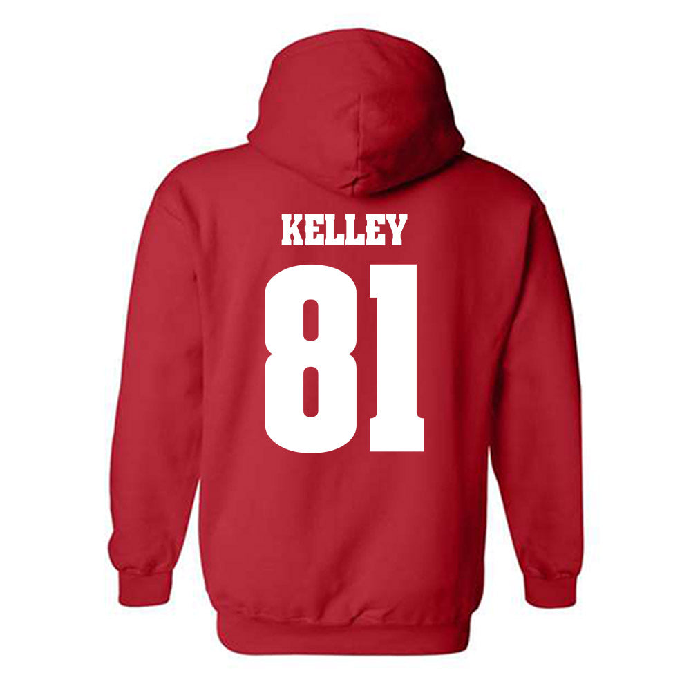 Wisconsin - NCAA Football : Mason Kelley - Classic Shersey Hooded Sweatshirt-1