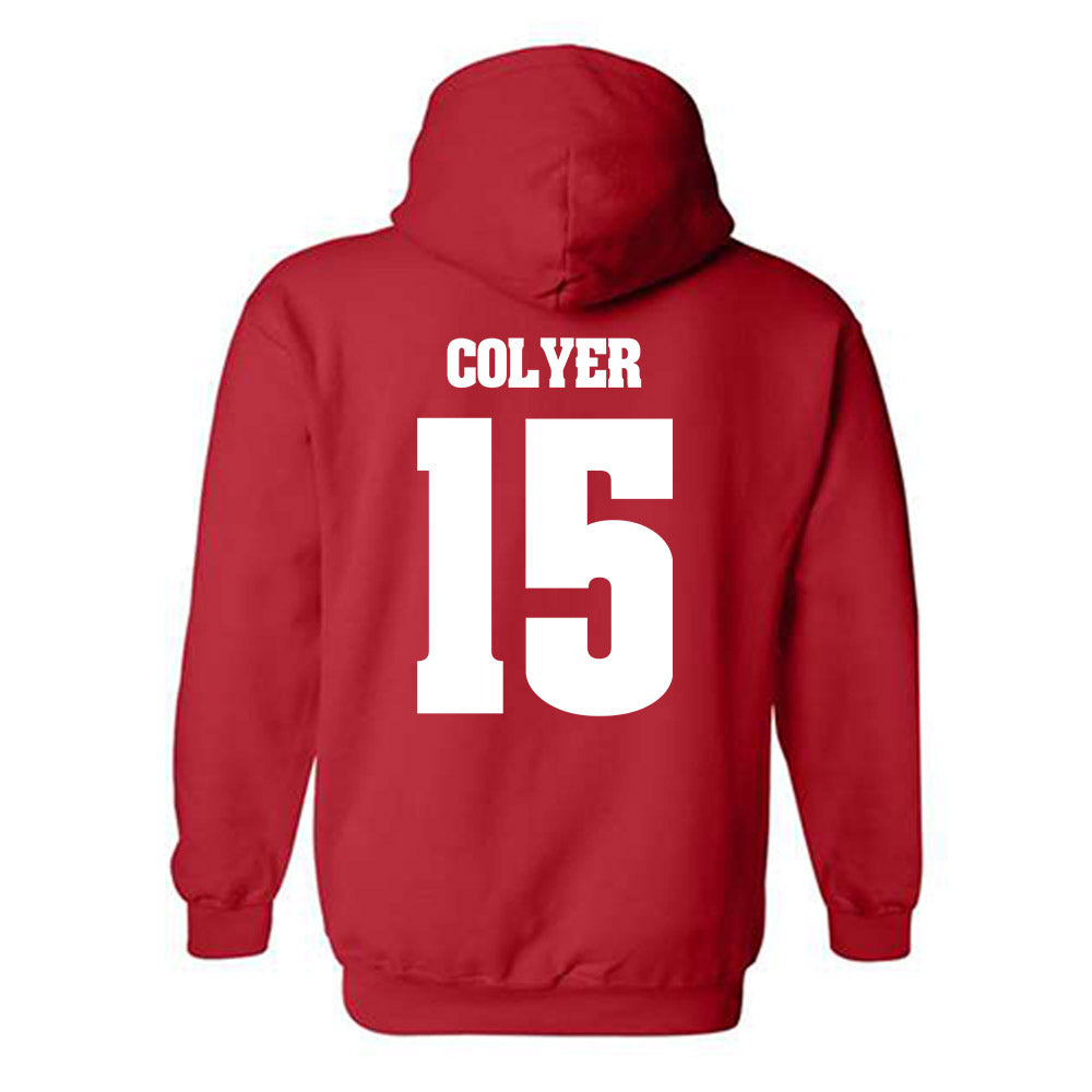 Wisconsin - NCAA Women's Volleyball : Mimi Colyer - Classic Shersey Hooded Sweatshirt-1