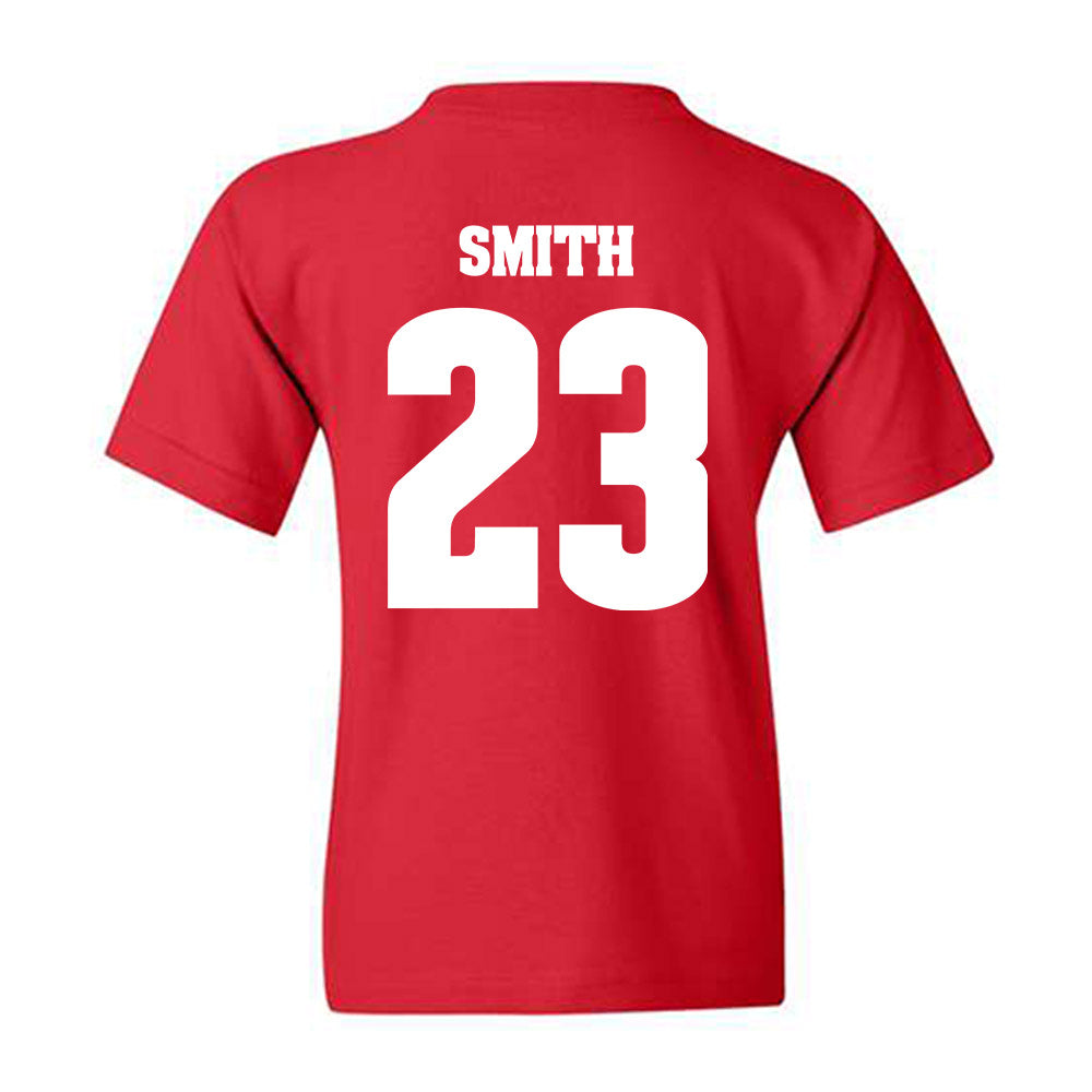 Wisconsin - NCAA Men's Soccer : Will Smith - Classic Shersey Youth T-Shirt-1