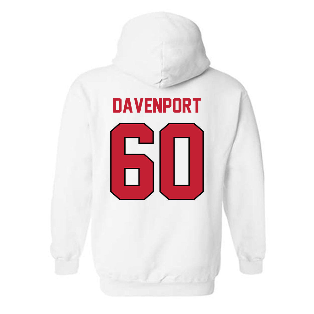 Wisconsin - NCAA Football : Nolan Davenport - Classic Shersey Hooded Sweatshirt-1
