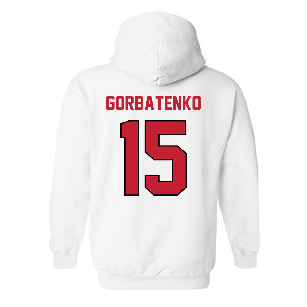 Wisconsin - NCAA Women's Ice Hockey : Nicole Gorbatenko - Classic Shersey Hooded Sweatshirt-1