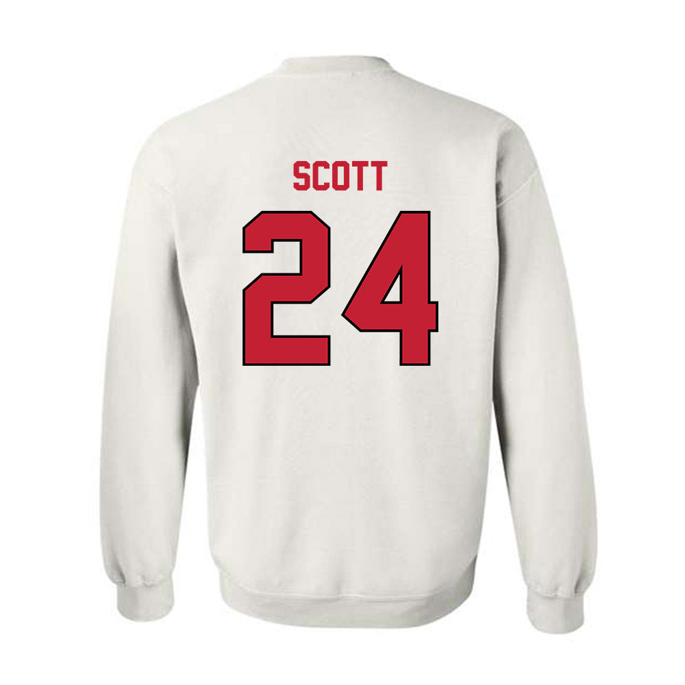 Wisconsin - NCAA Football : Jaimier Scott - Classic Shersey Crewneck Sweatshirt-1