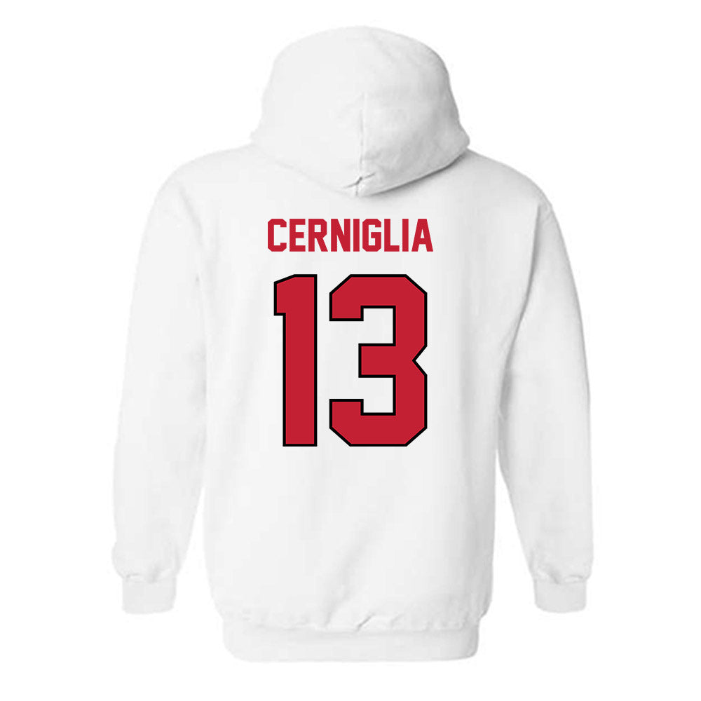 Wisconsin - NCAA Women's Volleyball : Jada Cerniglia - Classic Shersey Hooded Sweatshirt-1