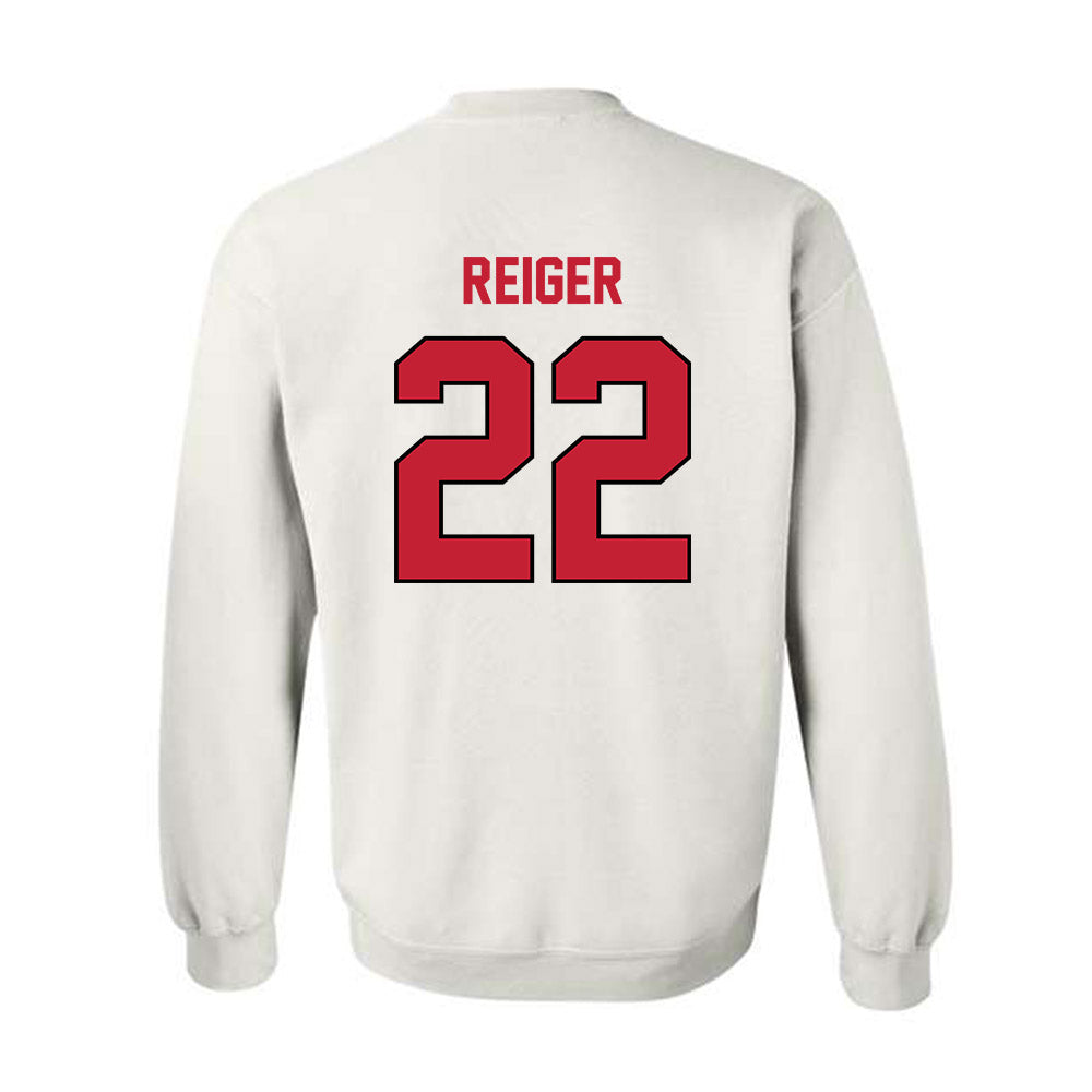Wisconsin - NCAA Football : Mason Reiger - Classic Shersey Crewneck Sweatshirt-1