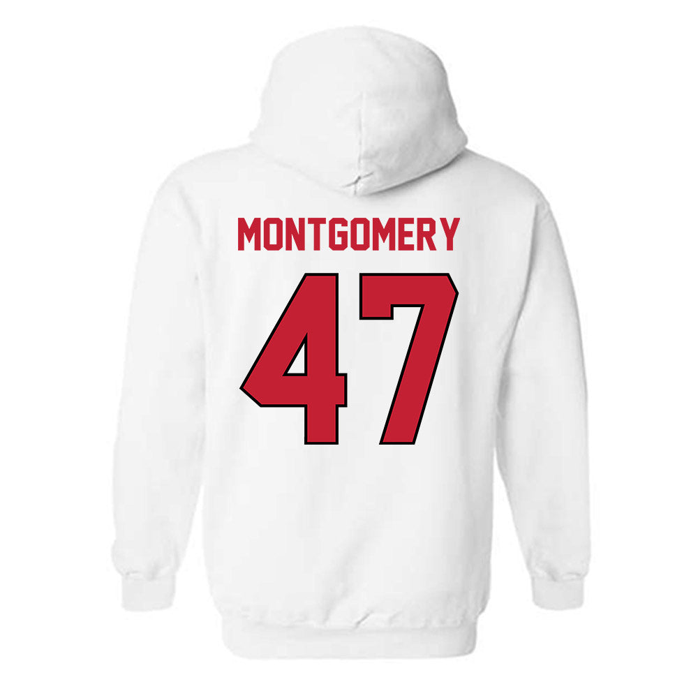 Wisconsin - NCAA Men's Ice Hockey : Blake Montgomery - Classic Shersey Hooded Sweatshirt-1