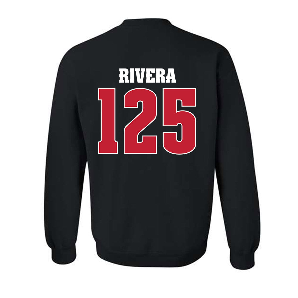 Wisconsin - NCAA Wrestling : Nicolar Rivera - Classic Shersey Crewneck Sweatshirt-1