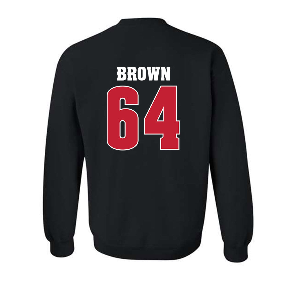 Wisconsin - NCAA Football : Evan Brown - Classic Shersey Crewneck Sweatshirt-1