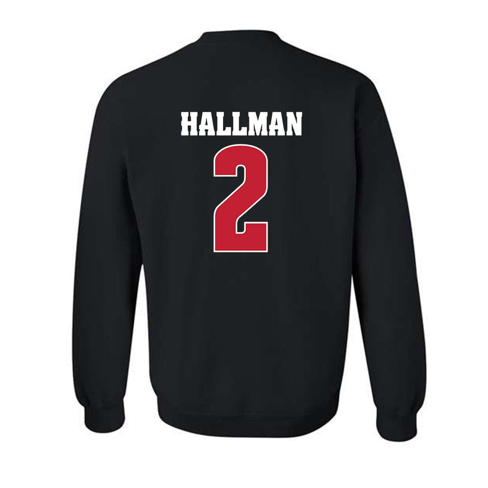 Wisconsin - NCAA Football : Ricardo Hallman - Classic Shersey Crewneck Sweatshirt-1