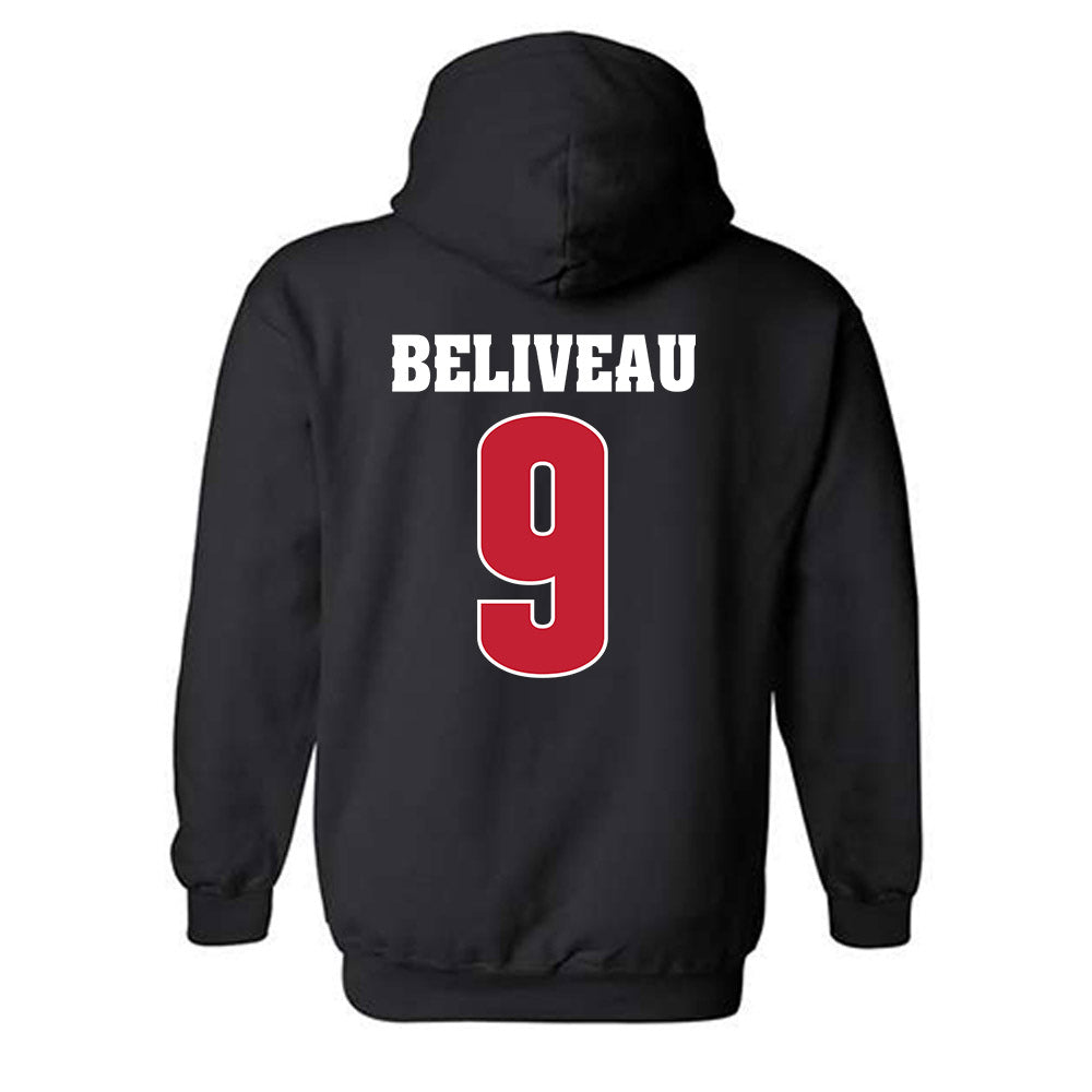 Wisconsin - NCAA Softball : Mattie Beliveau - Classic Shersey Hooded Sweatshirt-1