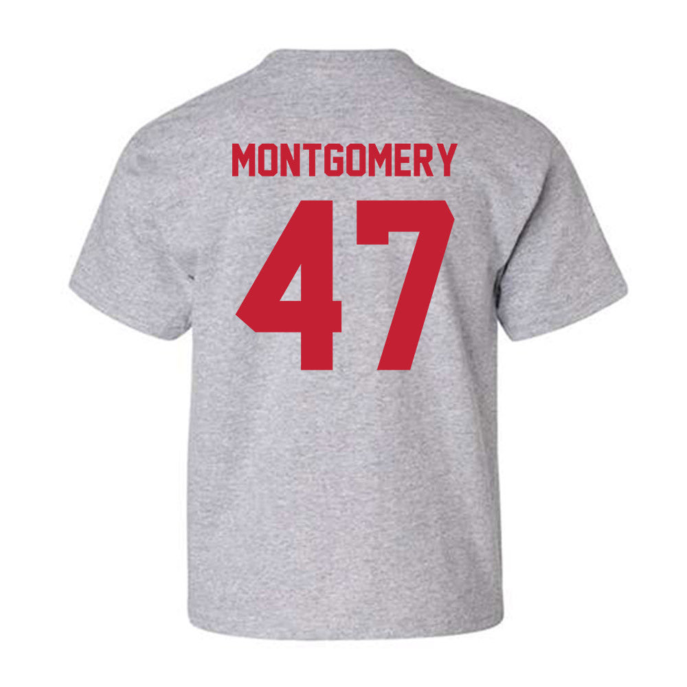 Wisconsin - NCAA Men's Ice Hockey : Blake Montgomery - Classic Shersey Youth T-Shirt-1