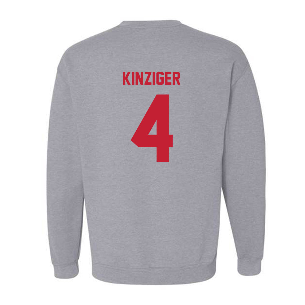 Wisconsin - NCAA Men's Basketball : Zach Kinziger - Classic Shersey Crewneck Sweatshirt-1