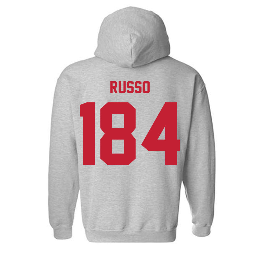 Wisconsin - NCAA Wrestling : Dylan Russo - Classic Shersey Hooded Sweatshirt-1