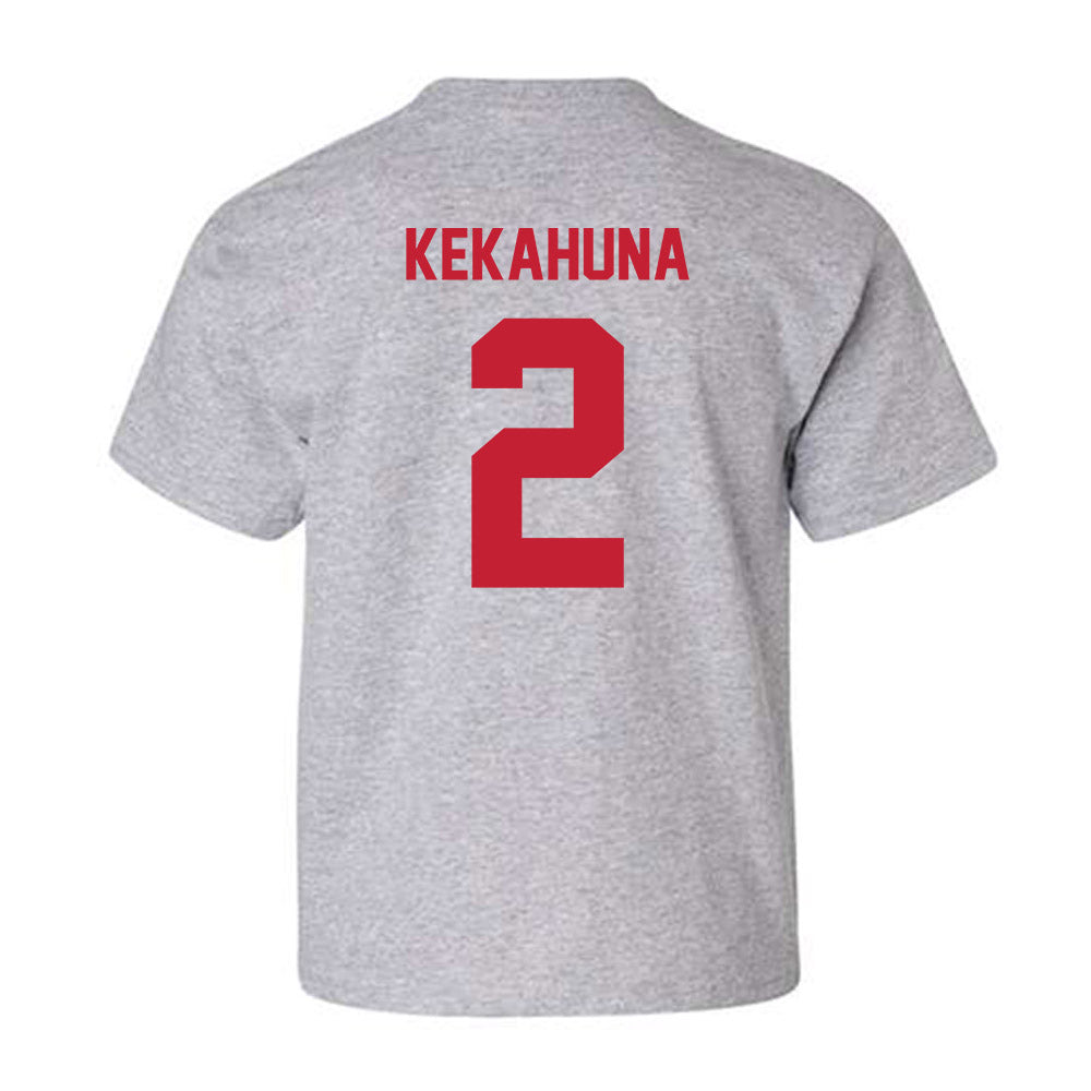 Wisconsin - NCAA Football : Trech Kekahuna - Classic Shersey Youth T-Shirt-1