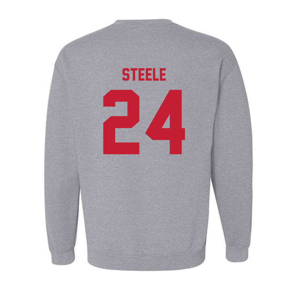 Wisconsin - NCAA Women's Basketball : Laci Steele - Classic Shersey Crewneck Sweatshirt-1