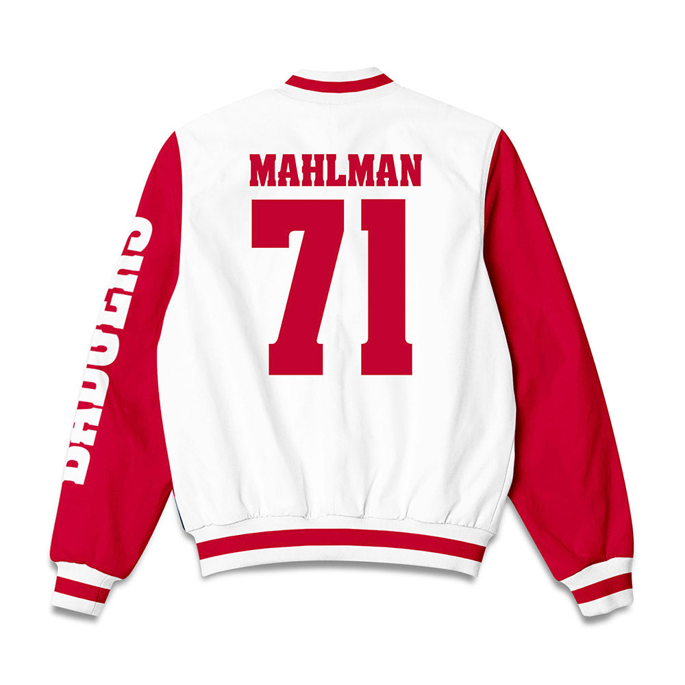 Wisconsin - NCAA Football : Riley Mahlman - Bomber Jacket-1