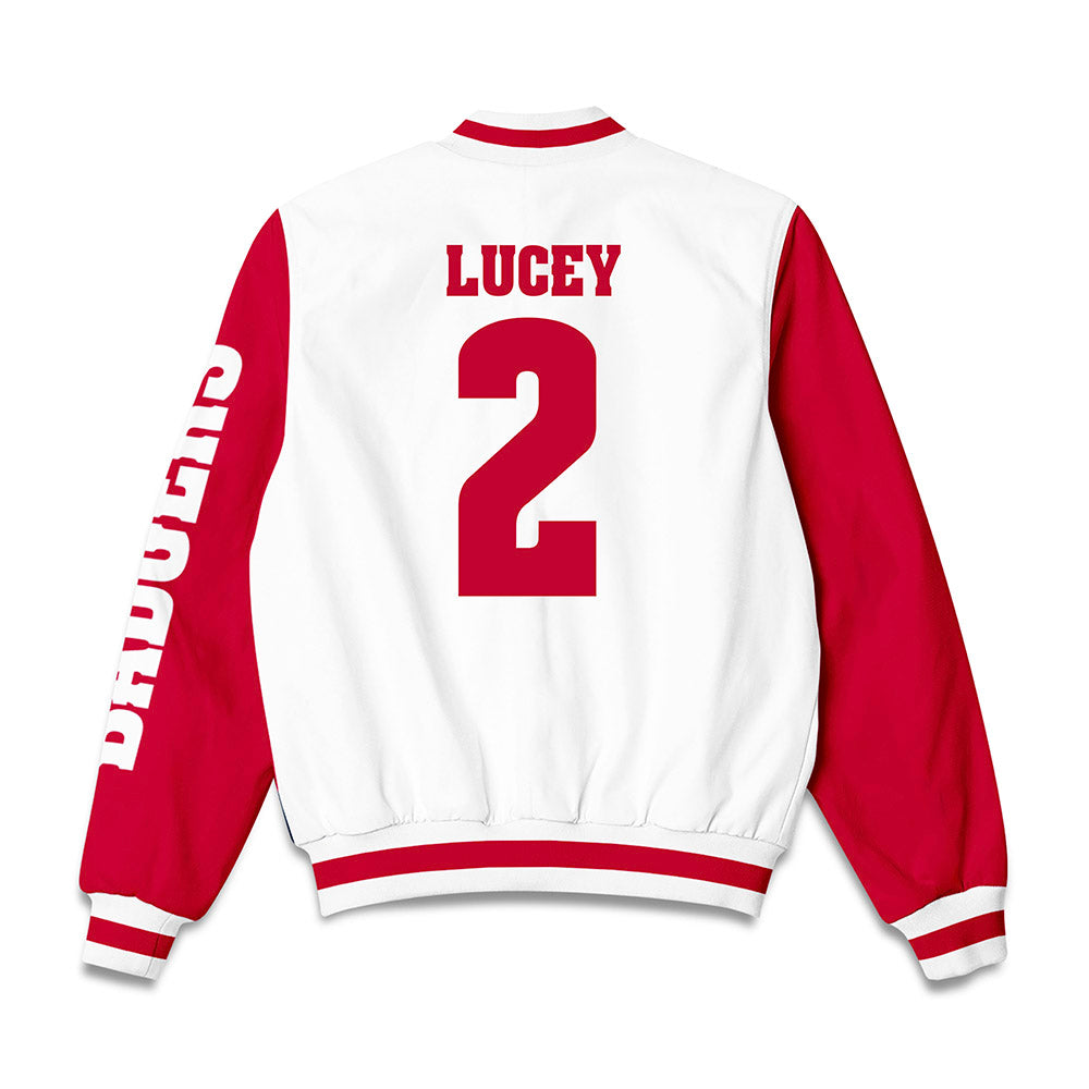 Wisconsin - NCAA Softball : Danielle Lucey - Bomber Jacket-1