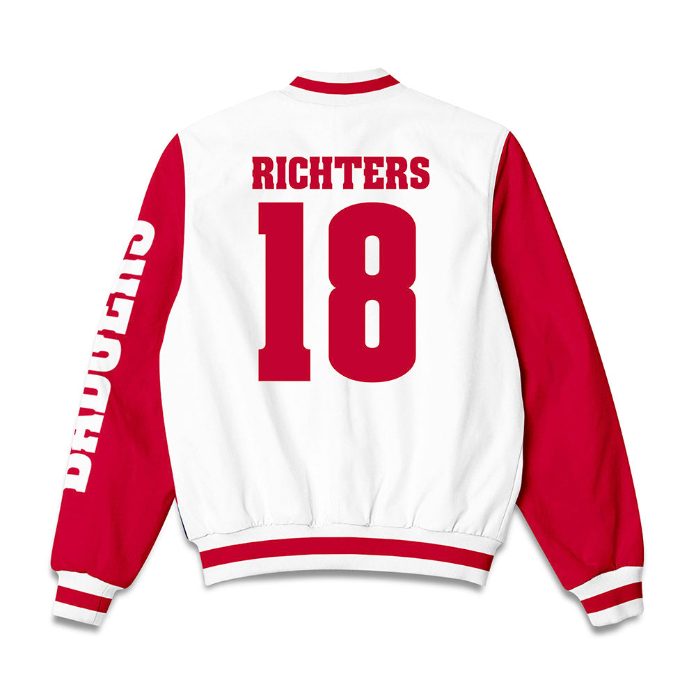 Wisconsin - NCAA Women's Soccer : Maia Richters - Bomber Jacket-1