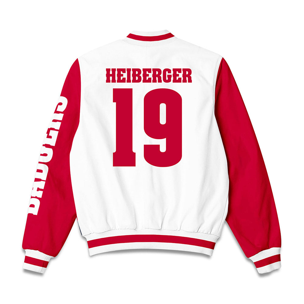 Wisconsin - NCAA Football : Thomas Heiberger - Bomber Jacket-1