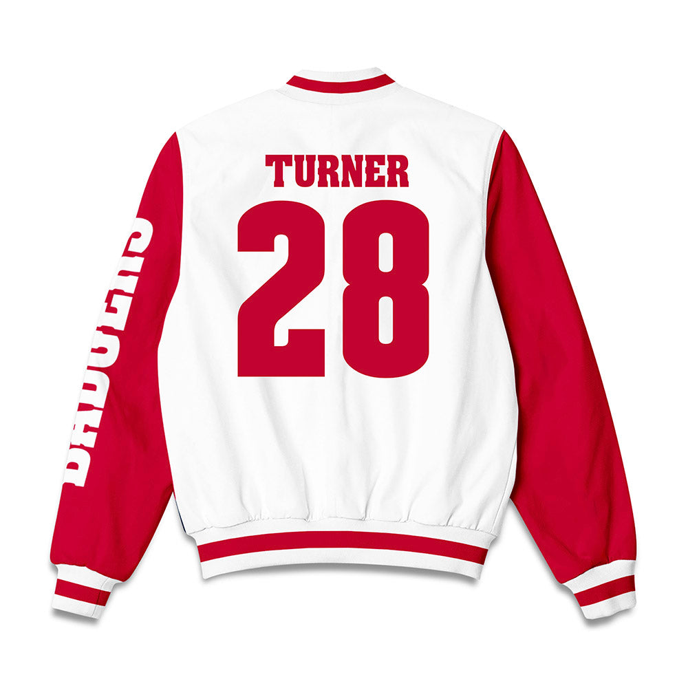 Wisconsin - NCAA Football : Antarron Turner - Bomber Jacket-1
