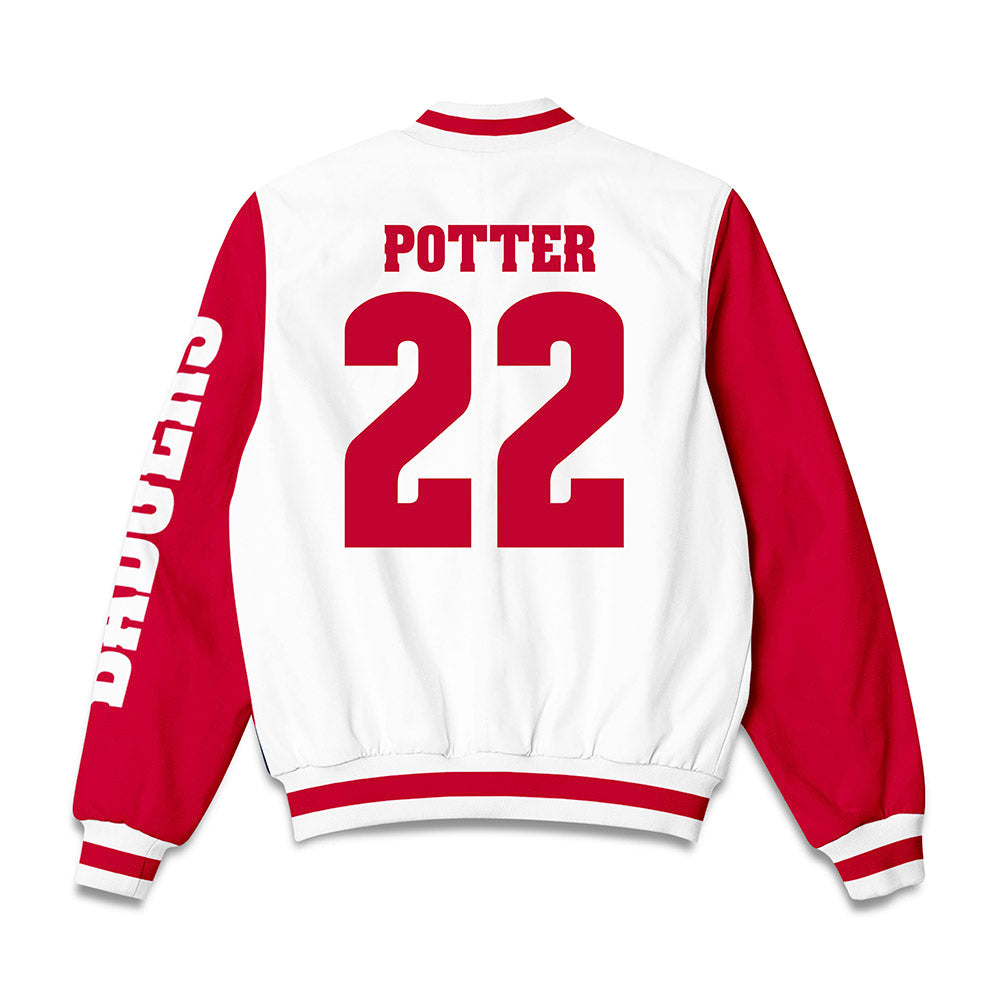 Wisconsin - NCAA Women's Ice Hockey : Laney Potter - Bomber Jacket-1