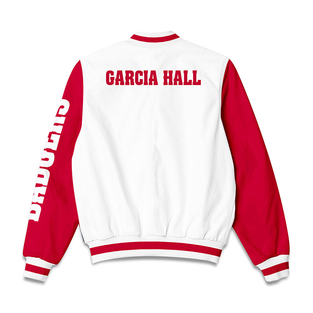 Wisconsin - NCAA Women's Rowing : Piper Garcia Hall - Bomber Jacket-1