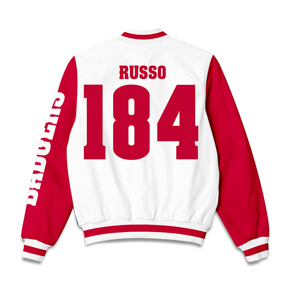 Wisconsin - NCAA Wrestling : Dylan Russo - Bomber Jacket-1