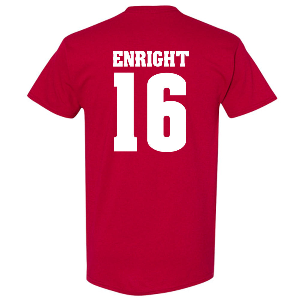 Wisconsin - NCAA Women's Ice Hockey : Claire Enright - Classic Shersey T-Shirt-1