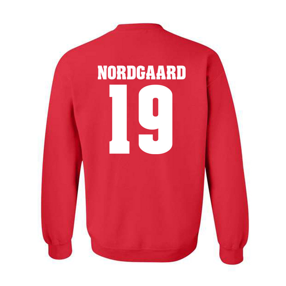 Wisconsin - NCAA Football : Langdon Nordgaard - Classic Shersey Crewneck Sweatshirt-1